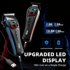 Display de batería y RPM de Ufree para planificar sesiones sin interrupciones.