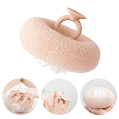 Esponja Uhfsyut 2 en 1 con girasol para exfoliación suave.