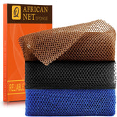 Esponja neta africana UJFQBH de 30 cm x 80 cm para lavado corporal suave.