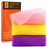 UJFQBH esponja de baño africana, paquete de 3 piezas para exfoliar suavemente la piel