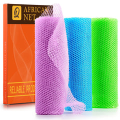 Esponja de baño africana UJFQBH, recta de 30 cm para lavado eficiente del cuerpo