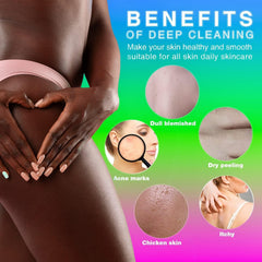 Textura exfoliante de UJFQBH mejora limpieza diaria