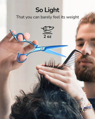 ULG tijeras-corte-pelo-afilado-preciso permiten crear capas y texturas con comodidad.