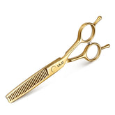 ULG tijeras texturizantes con desbaste para corte preciso y suave.