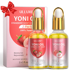 ulluxe aceite Yoni botella 1: ayuda a balancear pH y humectar la piel íntima.