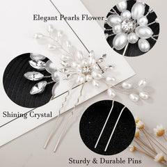 ULTIMUTE detalle perlas y cristales para glamour suave en peinado