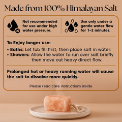 UMAID Sal Himalaya Buddy en baño; experiencia mineral tranquila.