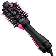 Umeely secador-cepillo 4-en-1 con barril cerámico titanio para peinado suave