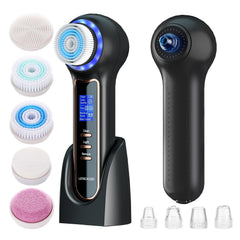 Umickoo cepillo facial 3 en 1 con pantalla LCD para una limpieza suave de poros.