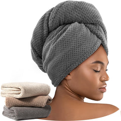 Toalla de microfibra Umisleep para cabello rizado, absorbe rápido.