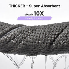 Toalla de microfibra Umisleep 26x10, tamaño ideal para cabello grueso.