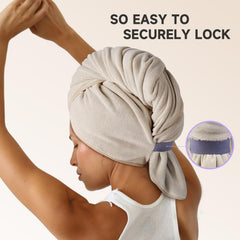 Umisleep toalla turbante suave para un cuidado cómodo del cabello.