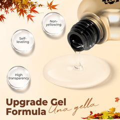 UNA GELLA Blooming Gel: efecto gema, destellos sutiles para uñas llamativas.