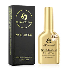 UNA GELLA: bote de pegamento para uñas, adhesión ultra fuerte.