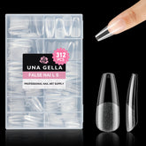 UNA GELLA estuche de uñas coffin largas para uso doméstico cómodo