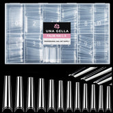 UNA GELLA extensiones coffin XXL claras para un look natural y duradero
