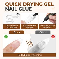 UNA GELLA: pegamento para uñas sin lámpara, retoques instantáneos