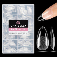 Tip de uñas UNA GELLA con almendra medio mate para colorear con facilidad.