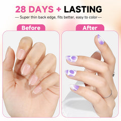 UNA GELLA tips almendra diseño profesional facilita arte con gel y polvo.