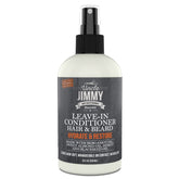 Uncle Jimmy Leave-In Conditioner bottle focuses on beard growth and grooming.