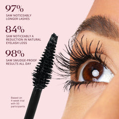 Unidollssbeauty Tubing Mascara Negro volumen intenso sin grumos.