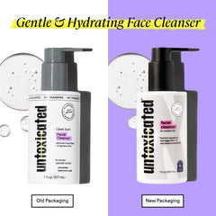 Aplicación suave en la piel con Untoxicated Face Wash para uso diario.
