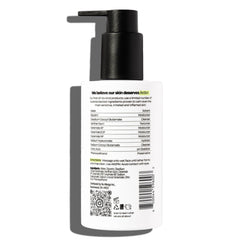 Textura suave de Untoxicated Face Wash, limpieza delicada sin espuma.