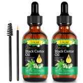Uocasi Aceite de Ricino Jamaicano en frasco, puro para crecimiento del cabello.