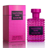 URBAN COLLECTION Valentine Nero Dazzling Pink, botella elegante para uso diario con aroma floral afrutado.