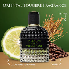 URBAN COLLECTION Valentine Nero Xtravagant: frasco 100 ml en detalle elegante