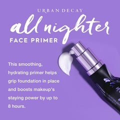 URBAN DECAY All Nighter primer-aplicacion-facial facilita una piel lista para maquillar.