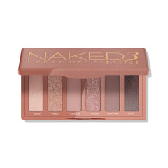 URBAN DECAY Naked3 Mini, paleta sombras rosadas mate para estilos naturales
