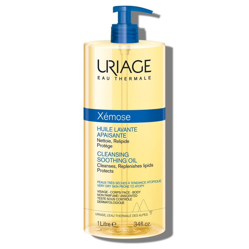 Uriage Xémose gel limpiador para rostro y cuerpo, cuidado suave para piel muy seca