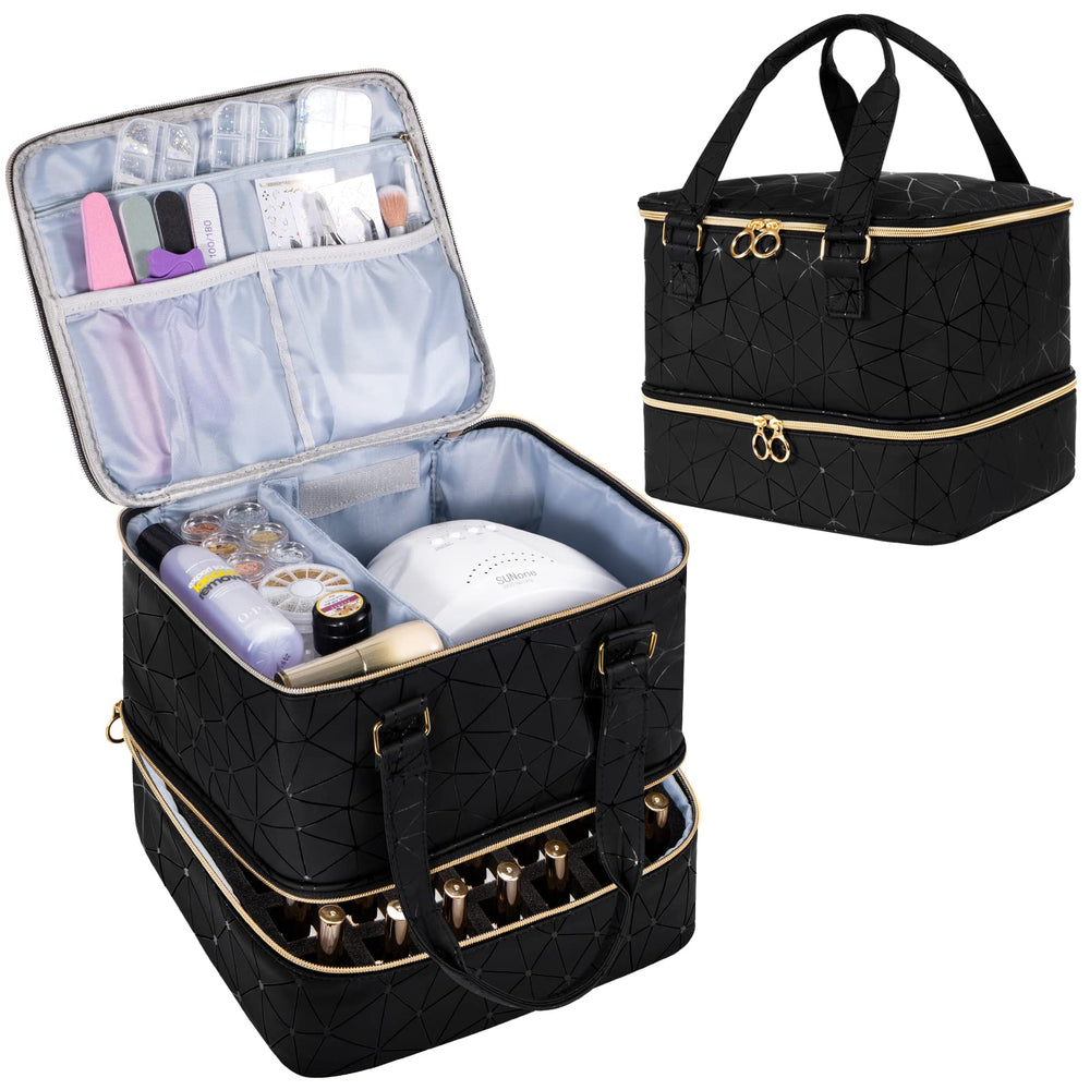 Uross organizador de esmaltes con capacidad para 42 botellas, ideal para llevar al cliente.