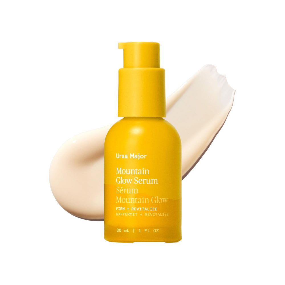 Ursa Major Mountain Glow: botella de serum, aporta brillo natural y absorción rápida.