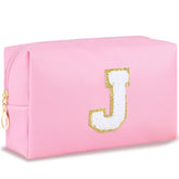 URSKYTOUS bolso de maquillaje inicial con monograma, ideal para uso diario