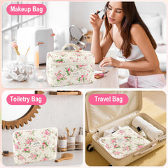 URSKYTOUS diseño acolchado de bolso cosmético para viaje