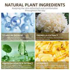 Ingredientes naturales centrando centella, tremella y vitamina E en Ursoulney