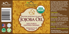 US Organic Aceite de Jojoba: uso en piel seca para hidratación suave.