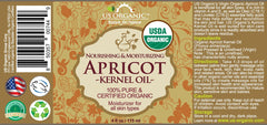 US Organic huile d'abricot visage, absorption rapide et peau douce