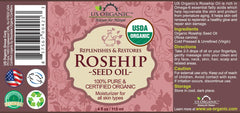 US Organic Aceite en dosificador de vidrio, textura ligera para uso diario.