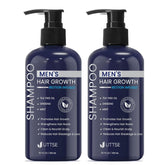 Champú Uttse Biotín en botella para fortificar folículos y cabello resistente.