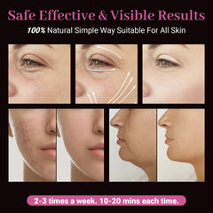 Tubo lengua de vidrio naranja de UUPAS: contornos faciales con detalle