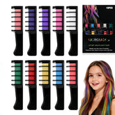 UUZO conjunto de diez colores, tiza para cabello, tono festivo