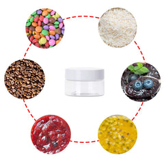 Jarros claros Uyuxxu para slime, 30 ml, almacenamiento seguro y práctico