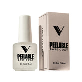 V Beauty Pure capa base gel despegable durante la aplicación rápida