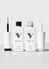 V Beauty Pure Gel delineador Blanco: aplicación detallada para líneas finas y punta francesa impecable.