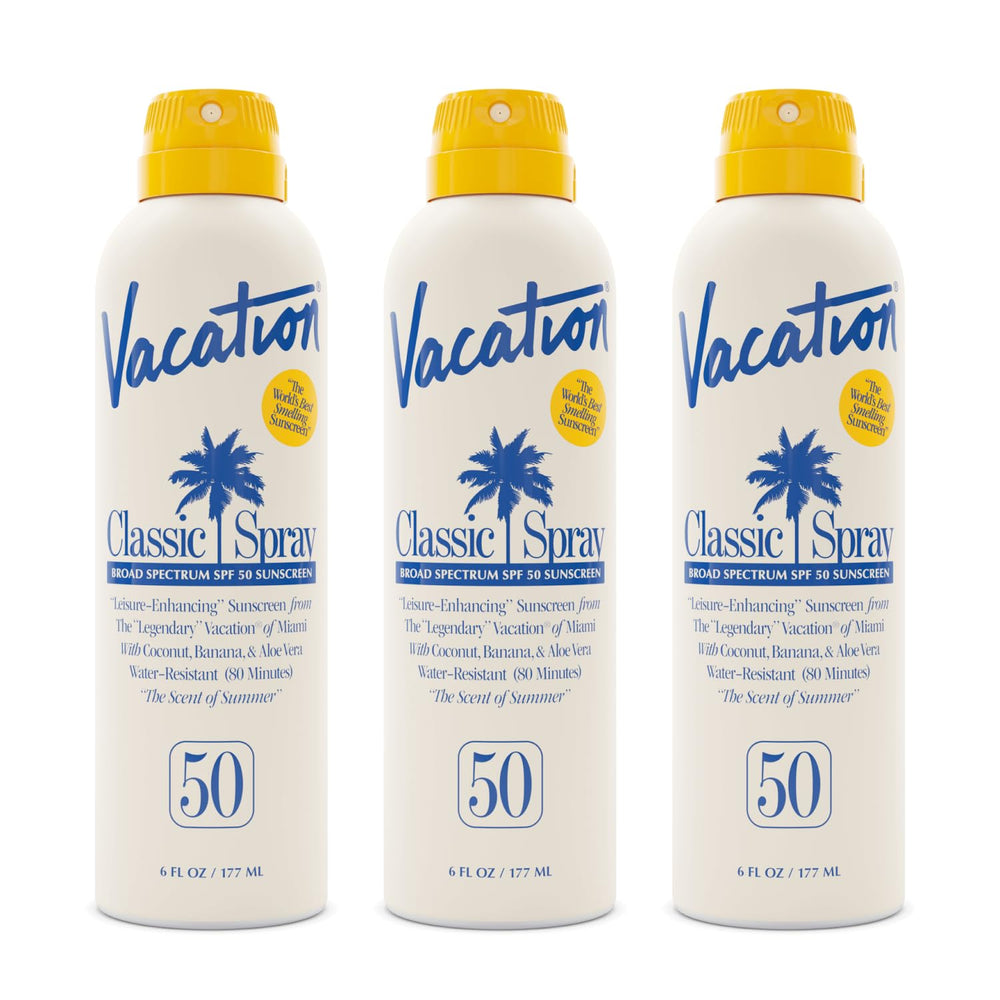VACATION protector solar clásico en rociado continuo SPF50 para aplicación rápida
