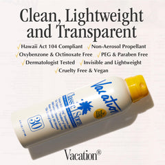Vacation Classic Sunscreen Spray: invisible en pieles de todos tonos.