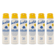 VACATION Mini Classic SPF50 frente del envase, ideal para viajes y playa